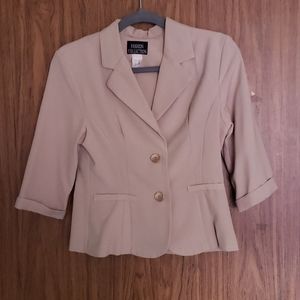 Tan suit- used in good condition